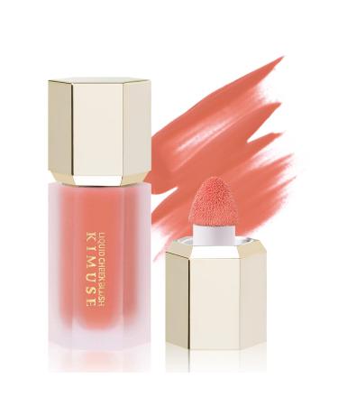 Kimuse gel cream blush liquid blush natural look Dewy finish liquid blush blush liquid rouge-make-up 4ml (joyful coral sheer)
