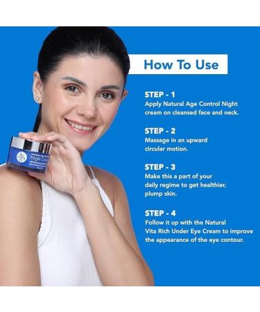The Moms Co Natural Age Control Night Cream with Natural Bakuchiol (Natural Retinol) | Face Cream for Women & Men | Reduce Fine Lines & Wrinkles | Anti Ageing Cream 50g  - Buy Online on GoSupps.com