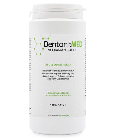 Bentonit Med Premium Montmorillonite Ultrafine Detox powder 200G medical device pharmacy quality intestinal cleaning heavy metals.