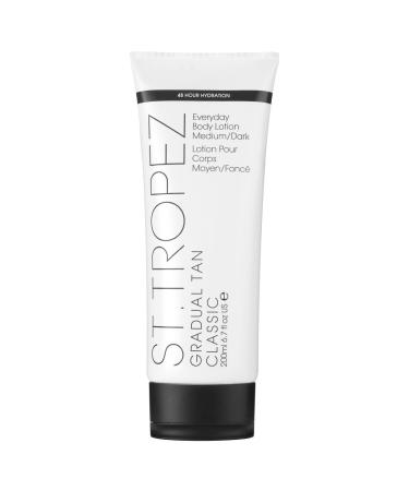 ST TROPEZ Gradual Tan Classic Everyday Fake Tan Body Lotion - Medium to Dark 200 ml Vegan Self Tan 100 Percent Natural Tanning Active Medium/Dark Lotion