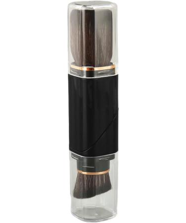 Powder Brush Black Foundation Brush with Rotating Makeup Handle - Buy Online on GoSupps.com