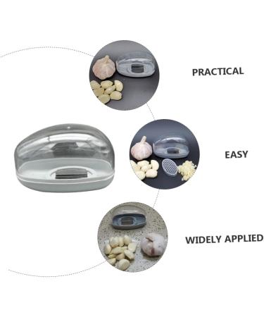OUNONA 1pc Garlic Press Condiment Handheld Meat Food Processor Garlic Tool Fruit Food Veggie Vegetable Household Food Processer Garlic Stainless Steel Manual 11.5X7.5X5.5CM Grey - Buy Online on GoSupps.com