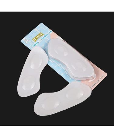 Buy Heel Cushion Pads GEL Inserts for Men - Thick Anti-Wear Foot Comfort for Plantar Fasciitis & Cracked Heels | Medium Size Clear - International Shipping Available - Buy Online on GoSupps.com