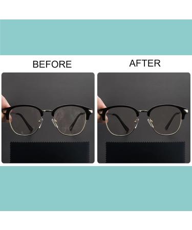 Yoezuo 7-Piece Microfiber Glasses Cleaning Cloth Set - 18x15 cm - Perfect for Glasses Screens Tablets Phones and Cameras - Black - Buy Online on GoSupps.com