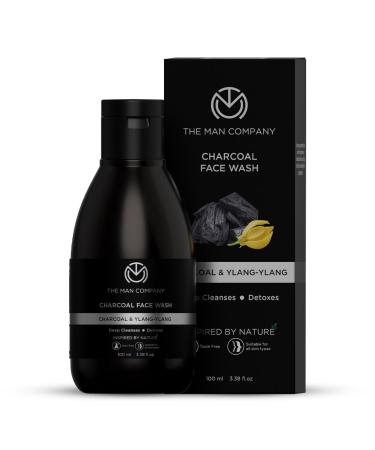 The Man Company Activated Charcoal Face Wash for Men - 100ml | Enriched with Ylang Ylang & Argan Essential Oils | Anti Pollution Acne Oil Control | Deep Cleansing | Blackheads Removal