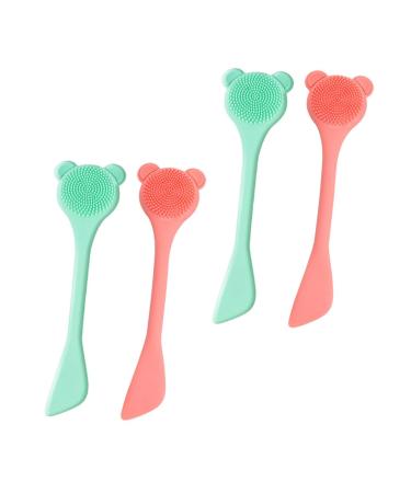 FRCOLOR Lip Exfoliator Brush silicone lip applicator facial kit removal clean skin care cosmetology kit Beauty Tool Silica gel washbasin double Silicone Face Brush