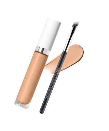 ENERGY Angled Concealer Brush - Premium Vegan Makeup Brush for Under Eye Foundation Eyeshadow & Contouring - Buy Online on GoSupps.com
