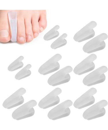 8 Pair Silicone Toe Corrector - Elastic Overlapping Separator for Big Toe Alignment - Buy Online on GoSupps.com