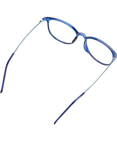 Retro Slim Glasses for Men | Stylish Unisex Nerd Glasses with Clear Lenses | Lightweight Decorative Round Frames for Students & PC Reading | Includes Glasses Case - Buy Online on GoSupps.com