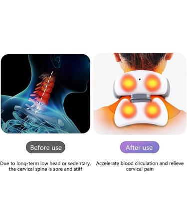 Yusat 3D Cervical Spine Massager with Remote Control 5 Modes & Integrated Magnet | International Shipping - Buy Online on GoSupps.com