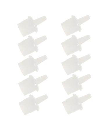 Didiseaon 100pcs Glue Bottle Stopper Plug White Abs Cork