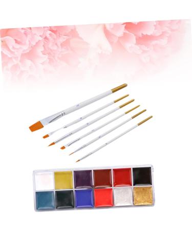  Beavorty Beavorty Face Painting Kit 12 Grids of Brushes for Non-Body Oil Painting for Halloween Celebrations - Buy Online on GoSupps.com