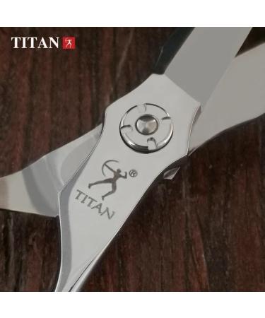 Titan Scissors Set | Thinning Scissors | Titanium Coating Hair Cutting Japanese Style Scissors | Proffesional Barbering Scissors | Sharp Edge | Hand Made Steel 6" inch - Buy Online on GoSupps.com