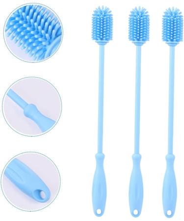 Solustre Silicone Bottle & Glassware Cleaning Brush - 2 Pack | Durable Long Handle | Perfect for Baby & Household Use - Buy Online on GoSupps.com