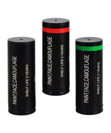 Camo Tri- Color Makeup 3pcs Camouflage Face Paint Sticks Camouflage Cream Body face Paint Tube Sticks Green Face Paint