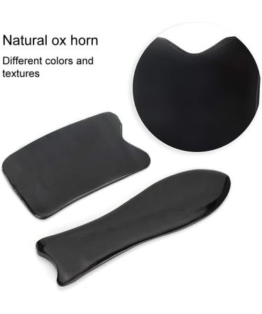 Buy Gientan Portable Oxenhorn Massage Plate - Gua Sha Tool for Face & Neck Pain Relief | Muscle Relaxation & Spa Experience - Buy Online on GoSupps.com