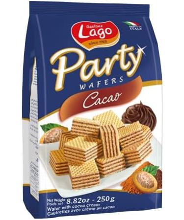  Italian Gourmet E.R. Gastone Lago Party Wafers Cocoa Waffles with Cocoa Cream 250g + Gourmet Italian Polpa di Pomodoro 400g Box - Buy Online on GoSupps.com