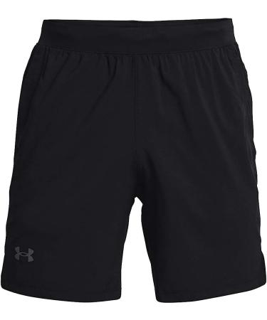 Under Armour Men's Launch Run 7-inch Shorts in Black/Reflective (Medium) - Buy Online on GoSupps.com