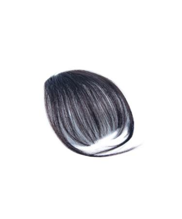 Lurrose Fashion One Piece Clip in Hair Bangs/Fringe Hair with Clip Fake Hairpieces for Everyday Cosplay Carnival (Black)