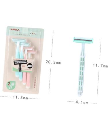DECORNIJIA 4 Pieces Female Body Hair Remover Razors with Double Nonslip Handle Protective Pads Suitable for Body Hair Durable Easy to Use - Buy Online on GoSupps.com