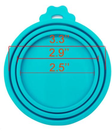 Peslogy 2pcs Universal Silicone Tin Can Lids Pet Food Can Cover Can Lids Pet Dog Cat Food Storage Can Tin Covers Lid Top 1 Fit 3 Standard Size (Blue and Green) - Buy Online on GoSupps.com