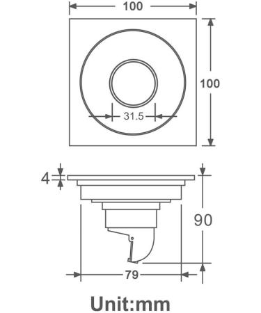 Drains Bathroom Floor Drain Floor Drain Cover Colander Brass Shower Waste Drainer Square Floor Drain Strainer Floor Drains Bathroom Accessories Black (Black) - Buy Online on GoSupps.com