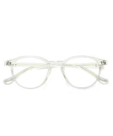 Dollger blue light filter glasses computer glasses without presumption anti-blue light Classic round frame gaming glasses for women men black transparent