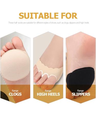Buy FOMIYES Five Toe Socks & Metatarsal Pads for Women | Open Toe Half Socks & Invisible High Heel Sock Liners - Buy Online on GoSupps.com