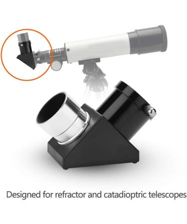 1.25 90 Degree Diagonal Adapter for Telescope Eyepiece - Optic Prism Mirror - Buy Online on GoSupps.com