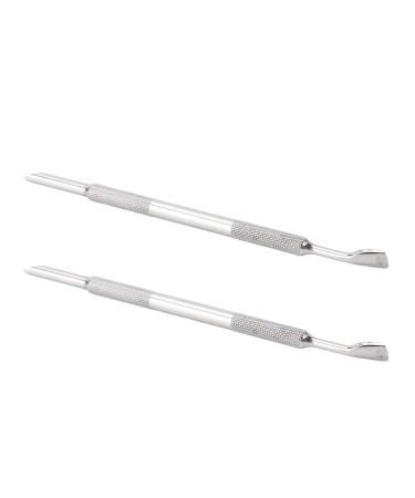 Cuticle Pusher Set Dead Skin Removal Nail Polisher Finger Divider Stainless Steel Set for Home Nail Salon