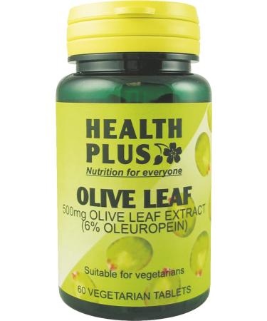 Health Plus Olive Leaf 500mg Antioxidant Plant Supplement - 60 Tablets