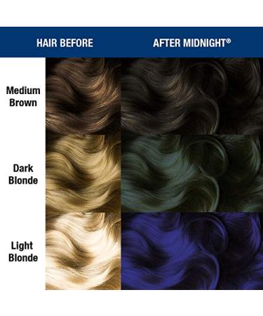 Manic Panic After Midnight Classic Cream - Vegan Cruelty-Free Blue Semi-Permanent Hair Dye (3 x 118ml) - Buy Online on GoSupps.com