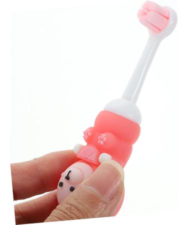 Frcolor 2-Pack Children's Toothbrush Set - Soft Bristle Travel Toothbrush for Kids - Pink Fruit Design - Ideal for Newborns & All Ages - Buy Online on GoSupps.com