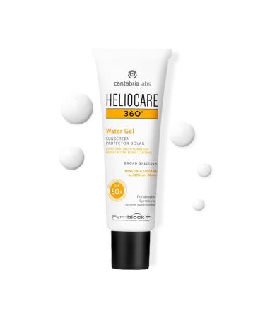 360 Water Gel Sunscreen SPF 50+ Broad Spectrum UVA/UVB Protection Long-Lasting Hydration Water & Sweat Resistant 50ml