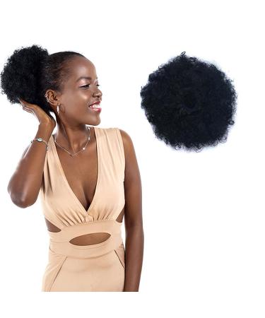 Afro Puff with Drawstring - 8 Black Hair Piece | Shop Internationally - Buy Online on GoSupps.com
