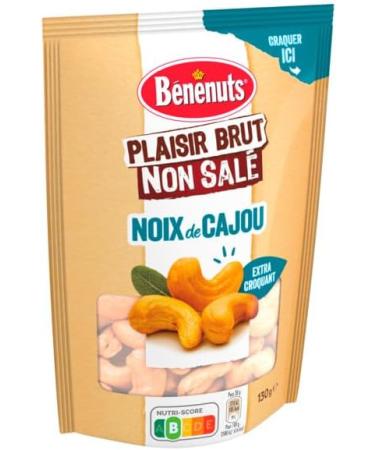 BENENUTS Plaisir Brut Noix de Cajou 130g Noix de Cajou 130g (Lot de 1) - Buy Online on GoSupps.com