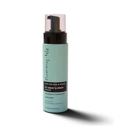 Sunny Isle Just For Wig Weave Braids and Extensions Fly Away Hold & Wrap Styling Mousse 8oz | For Synthetic & Natural Wig