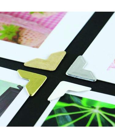 120pcs Self Adhesive Paper Photo Corner Stickers for Scrapbooking  Photo Book  Personal Journal & Diary Adhesives (White) - Buy Online on GoSupps.com