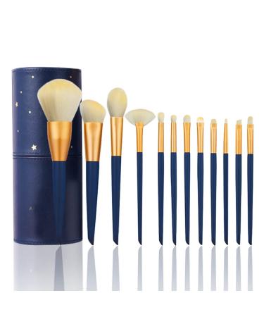 12 Makeup Brush Set Soft Hair Loose Brush Makeup Brush Set Beauty Soft Hair Tools(D As shown) D As shown