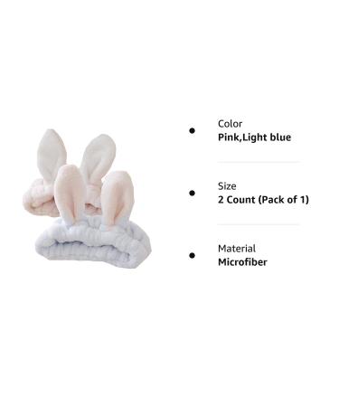 Bouti1583 Women's Soft Flannel Bunny Ear Headband 2 Pack - Buy Online on GoSupps.com