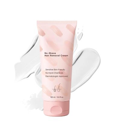 No-Shave Hair Removal Cream - No-Shave Skin Balm 150ml - Cream for Hair Removal on Intimate Areas Underarms Arms Elbows Chest and Body