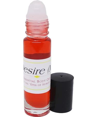 Desire - Type for Men Cologne Body Oil Fragrance Roll-On - Red - 1/3 oz. - ID#6287 0.33 Fl Oz (Pack of 1)