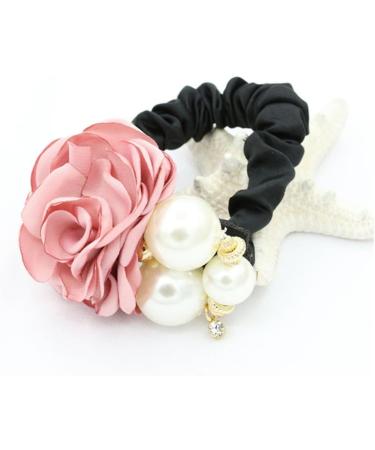 Beavorty Little Girl Hair Ties pearl hair ties Flower Pearl Hair Tie Flower Pearl Hair Rope Ponytail Hair Bands Flower Hair Rope hairpin the flowers Little Girls Hair Ties - Buy Online on GoSupps.com