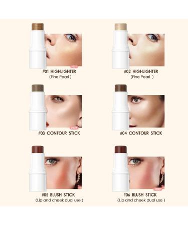 Allbesta Blush Stick - Waterproof Long-lasting Pigments for Perfect Contouring & Rouge Makeup - 3# - Buy Online on GoSupps.com
