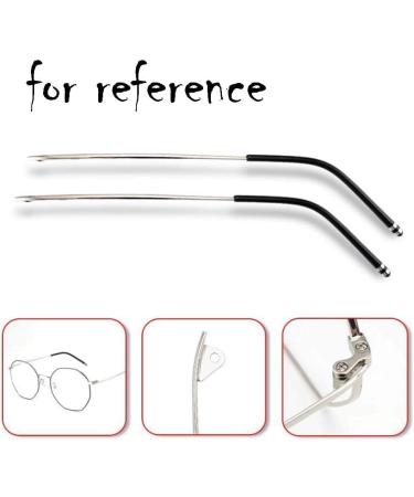 VekkEr Eyeglass Temple Replacement - Silver Metal Temples for Reading Glasses | 1 Pair Durable & Stylish - Buy Online on GoSupps.com