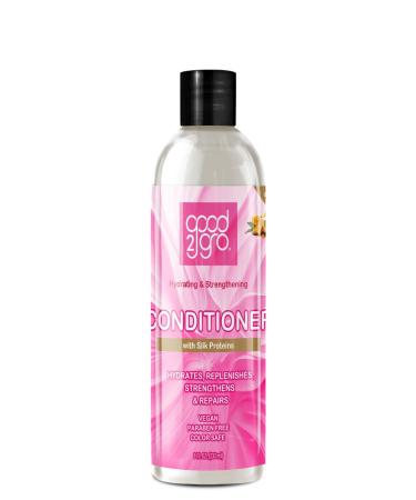 Good2Gro Hydrating & Strengthening Conditioner with Mango & Shea Butters - 8oz | Repairs Restores De-Frizzes & Reduces Breakage | Improves Thinning & Hair Loss | Vegan & Cruelty-Free