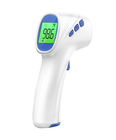 Touchless Thermometer for Adults Forehead Thermometer and Object Thermometer 2 in 1 Dual-Mode Thermometer with Fast Accurate Results white
