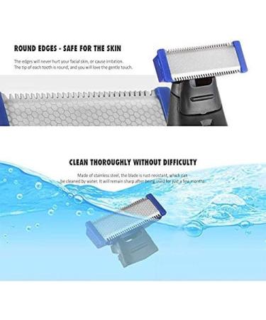 Replacement Razor Head & Shaving Comb Set - 3 Piece with Brush for Electric Solo Razors | Micro Touch Replacement Trimmer Head - Buy Online on GoSupps.com