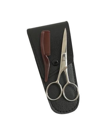 Ipetboom 1 Set Eyebrow Grooming Scissors Eyebrow Trimming Scissors Precision Trimming Scissors Eyebrow Hair Scissors Mustache Scissor Eyebrow Cutting Scissors Brow Scissors Shaping 6.3x13.3cm Black