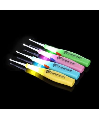 Stainless Steel Ear Wax Removal Tool with LED Light - Adult Ear Cleaner Kit (Random Color) - Buy Online on GoSupps.com